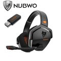 NUBWO G06 Bluetooth 5.0 Wireless and 2.4G usb dongle Gaming Headset with Crystal-Clear Microphone for PS5/PS4/PC Computer Headphone with Dual Chamber Driver, 7.1 Surround, Upto 17 hours of battery use , 3D Bass. 