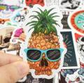 10 Pcs/Pack Skeleton Ghost Skull Punk Rock Horror Waterproof Stickers for Car Bike Laptop Skateboard TV Guitar. 