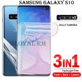 Samsung Galaxy S10 Front and Back Hydrogel film Jelly Protector. 