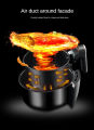 Ke Shuai 1500W 5.5L Af606 Multi-Functional Air Fryer Household Large Capacity Smoke-Free Deep Frying Pan French Fries Pizza. 