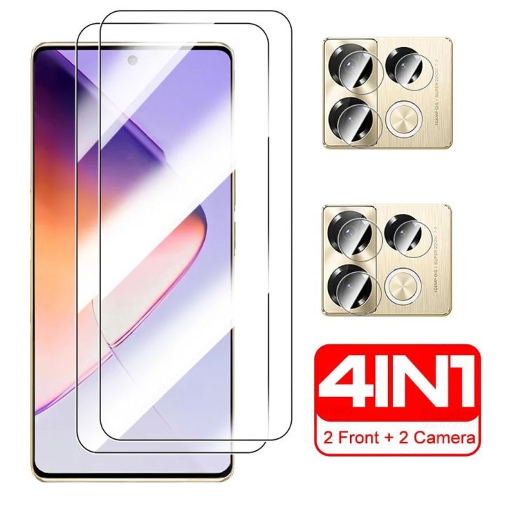 For Infinix Note 40 4in1 Full Screen Tempered Film for Infinex note40 X6853 6.78 inch Camera Glass HD Scratch-resistant Glass