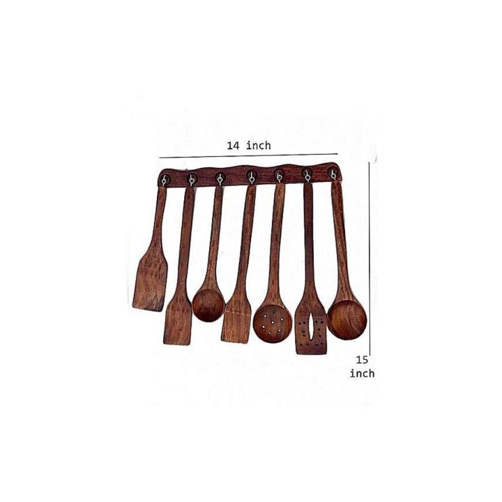 Pack Of 7 - Wooden Spoon Set