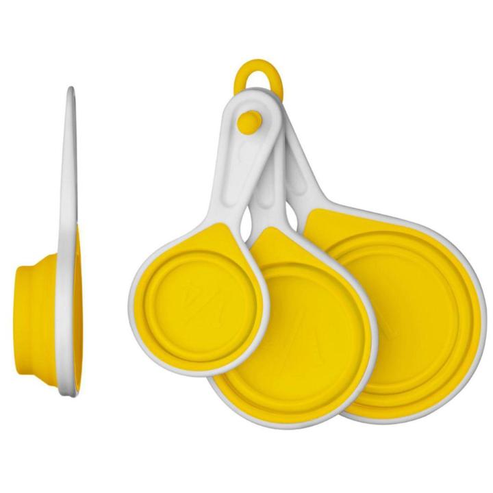 Zing Yellow Silicon Measuring Cups - Set of 4 - Premier Home - SKU 0807017