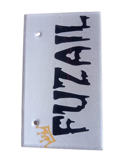 Bike Number plate Fancy number plate Customized number plate Customize Embossed Car Number Plate (Per piece)