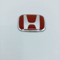 HONDA STEERING LOGO RED AND CHROME. 