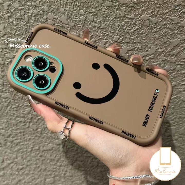Smiling Face English Letters Angel Eyes Case Compatible for Redmi 12 A1 9C 9A 12C 10A 10 9T 10C 9 Note 12 8 10s 11 10 Pro 9 10Pro Max Mi 11 12 Lite POCO M3 C55 Trend Brand Couples Cover