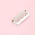 Wig Fixing Clip Multi-functional Hair Extension Clips Set of 20 32mm with Rubber Tips 7-teeth for Women's Hairpieces Wigs Diy Hairstyles 7 Teeth Hair Extension Clip. 
