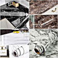 Marble Sheet - Marble Sheet Sticker - Marble sheet for kitchen - 60cm x 100cm/200Cm Marble Sheet Texture Design PVC Waterproof Self adhesive Wallpaper Sticker sheet Furniture New Skin Kitchen Cabinet Paper Stickers sheet Oilproof Table top Sticker sheet. 