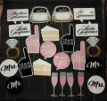 Pack of 24  BRIDAL SHOWER Photo Prop - Wedding PhotoProps (Team Bride & Groom Prop). 