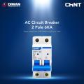 CHINT AC MCB Double Circuit Breaker 6000A NXB-63 2P 6KA. 