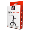 Tiktok mic lav  Clip-on Microphone Collar Wired Mic Tik Tok Making Videos Voice Recording. 