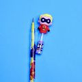 4 x The Incredibles pencils - Fancy Lead Bullet Push (sika) Pencil For Kids (Girls and Boys). 