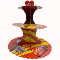 CARS THEME CUPCAKE STAND - 3 TIERS CUPCAKE STAND - CARS CUPCAKE STAND FOR TABLE DECORATION. 