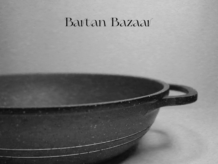 Marble Coating Non Stick Eden Karahi (Wok) - 32cm Ceramic Coating Food Grade Eden Karahi (Wok)