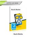 2Pcs Oppo A9 2020 Back Matte Protector Soft Film Protection For Oppo A9 2020. 