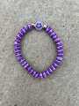 Clay Flat beads bracelet with Smily in different colors. 