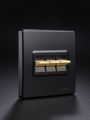 Hanton black retro creative lever switch panel golden button five-hole socket Nordic industrial style minimalist 86. 