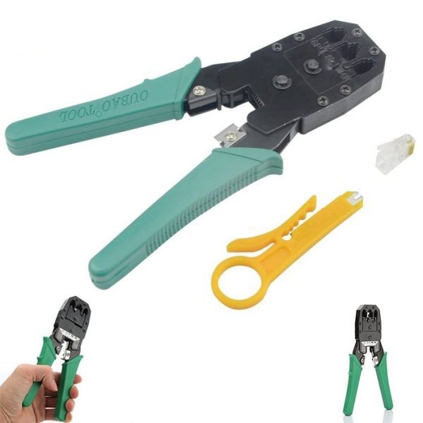 Wire Cutter Oubao Tool RJ45 RJ11 Crimper Network LAN Cable Crimper And Wire Cutter Network Cable Cutter