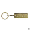 Mental Movable Vernier Caliper Ruler Model Keychain Mini Vernier Caliper Key Ring Car Turbo Key Chain Gauge Tool. 