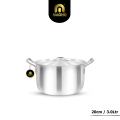 "Magno Baby 5 Pcs Cookware Set | Pure Aluminum Cooking Pots | 20cm to 28cm | High Quality Kitchen Set. 