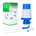Hand Press Pump For Bottled Water - White & Blue. 