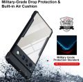Google Pixel 6 Pro Back Cover Case Armor | PC and TPU | Clear - Black. 