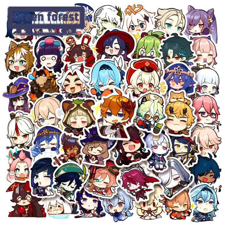 Green forest Computer Sticker Game Characters Handbook Phone Case Graffiti Sticker