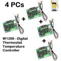 Pack of 4 W1209 - Digital Thermostat Temperature Controller / Sensor Incubator Controller With / Wire - DC 12V. 