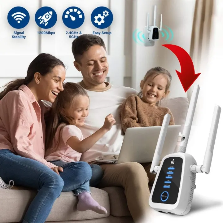 Trifiboost%20Dual-Band%202.4GHz%205GHz%20Wi-Fi%20Extender%20Boost%20Extend%20Wireless%20Internet%20Connection%20-%20Image%202