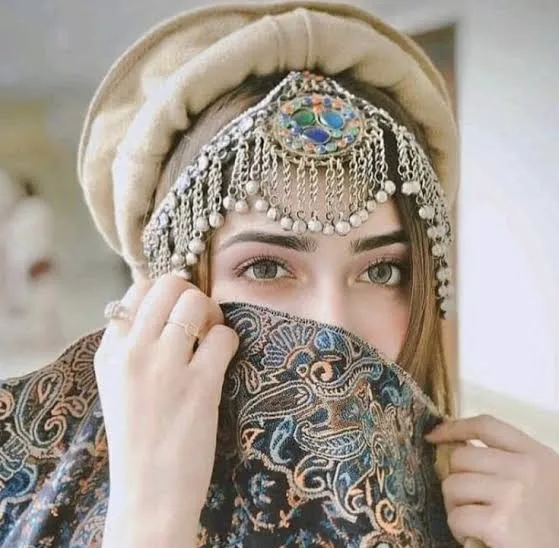 Afghani mathapatti headpiece hair accessories tribal kuchi  display picture 1
