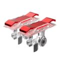PUBG Mobile Phone Gaming Trigger Fire Button Shooter Controller PUBG Gamepad Red Silver. 