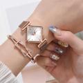 【ETOP】Women Square Watch Luxury Ladies Quartz Magnet Buckle Gradient Color Watches Relogio Feno For Gift Clock. 