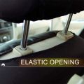 Front Car Seat Covers Front Airbag Ready , 2-Piece Set(Black + Blue). 