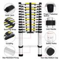 Best Telescoping Ladder 12.5 Feet Fine Quality The Ultimate Heavy Duty Foldable Aluminum Extension Multi-Purpose Ladder. 