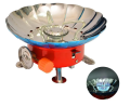 Portable Stove With windshield, noor ara, butan.e cylinder compatible, camper gas. 