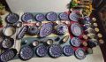 Blue Pottery Dinner Set 6 person servings. 