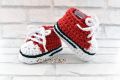 Baby Boy Crochet Bootie - Handmade crochet shoes for baby boy. 