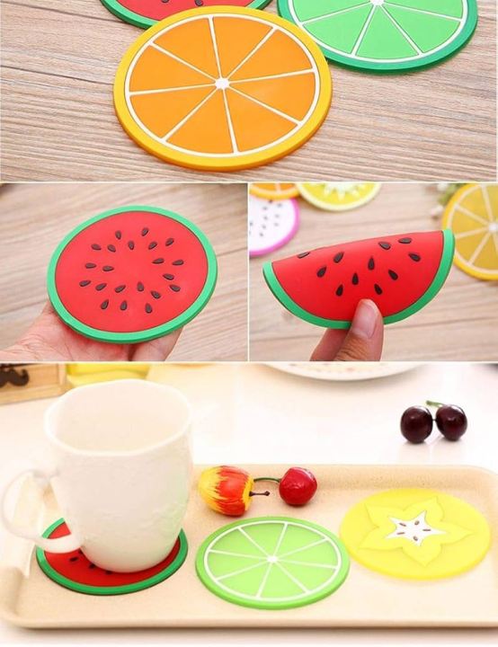 Fruit%20Shape%20Tea%20Coater%20Placemat%20Cup%20Mat%20Pads%20Coffee%20Mug%20Drink%20Coasters%20Fruit%20Shapes%20Coaster%20Tableware%20Placemat%20Coffee%20Pads%20Silicone%20Drink%20Holder%20Mat%20Multicolor%20-%20Image%202