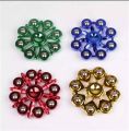 Pack of 3 Fidget Spinner Stress Reducer Toy | Metal Barring | Metal Balls | Multi Color | Multi Design | With Box. 