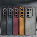 Vantime for Infinix Note 50 / 50 Pro 4G PU Case Lens Cover Matte Slim Back Shockproof Casing. 