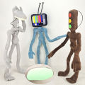 【wenfangdianpu】（NEW）Siren Head Foldable Skin-friendly Smell-less Stuffed Cartoon Sirenhead Figure Toy for Dorm. 