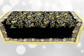 Muslim burial Coffin Pray Chadar velvet sheets High-Quality Micro Velvet Burial Sheet - Gold Embroidered Kalma & Ayats. 