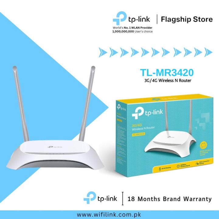 TP-Link 3G/4G Wi-Fi Router TL-MR3420 / MR100 / MR202 3G/4G 300Mbps Wireless N Router - 18 Months Brand Warranty