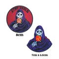 Stay Child Skull Lollipop Embroidery Iron On Patch Sew on Badge For Bag Cap Applique t shirt. 