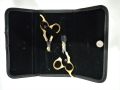 Fancy Golden Scissors, Barber Scissors & thinning scissors Salon Scissors hair scissors hairdressing scissors High tampered. 