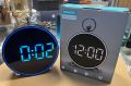 Retro-Style Digital LED Alarm Clock with Temperature and Date Display. 