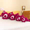 Cute Lotso Strawberry Sleep Bear Plush Doll Toy Story Soft Cushion Pillow Birthday Gift for Kids. 