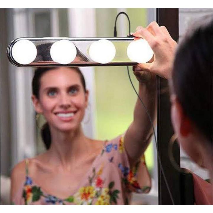Bulb Hollywood Led Makeup Mirror Light Suction Cup Installation