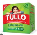 Tullo Cooking Oil – Pack of 5 (1L x 5) – Heart-Friendly, Pure & Light – Ideal for Daily Cooking & Frying. 