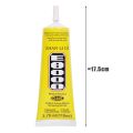 Multi-Function E-8000 Clear Adhesive Glue with Needle for DIY Jewelry Making Smart Phone Screen Glass Electronic Component. 